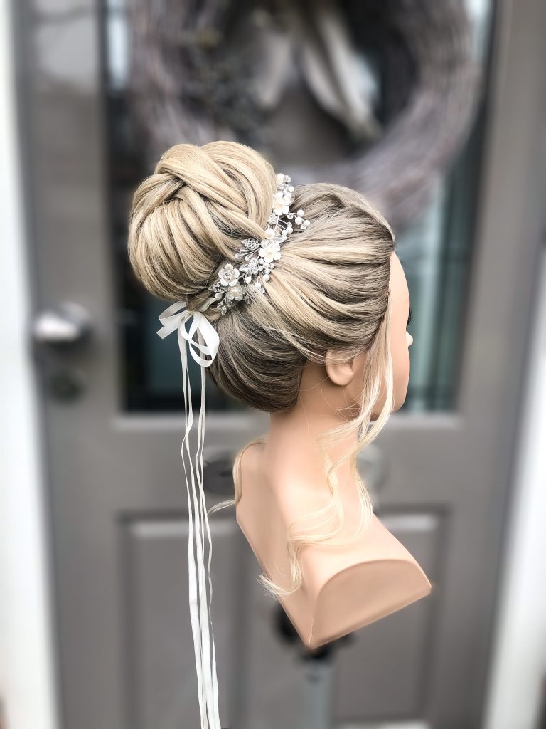 High knotted updo